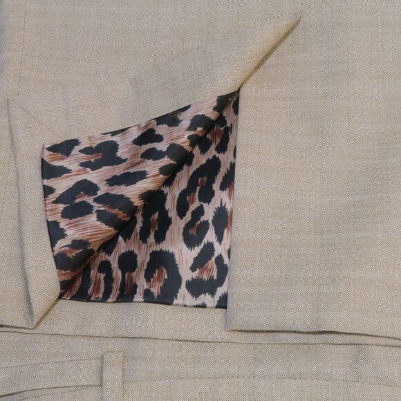 DOLCE & GABBANA Size 2 Beige Silk Pencil Skirt - Picture 8 of 9